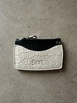 PALE ALLIGATOR ZIP WALLET