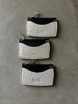 PALE ALLIGATOR ZIP WALLET