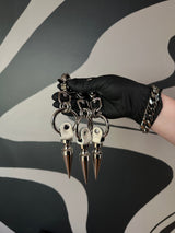 PALE ALLIGATOR BIG SPIKE CHARM
