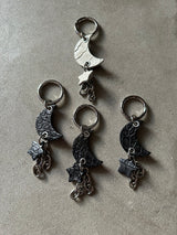 ALLIGATOR CRESCENT MOON CHARM
