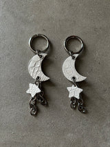 PALE ALLIGATOR CRESCENT MOON CHARM
