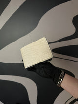PALE ALLIGATOR BIFOLD WALLET